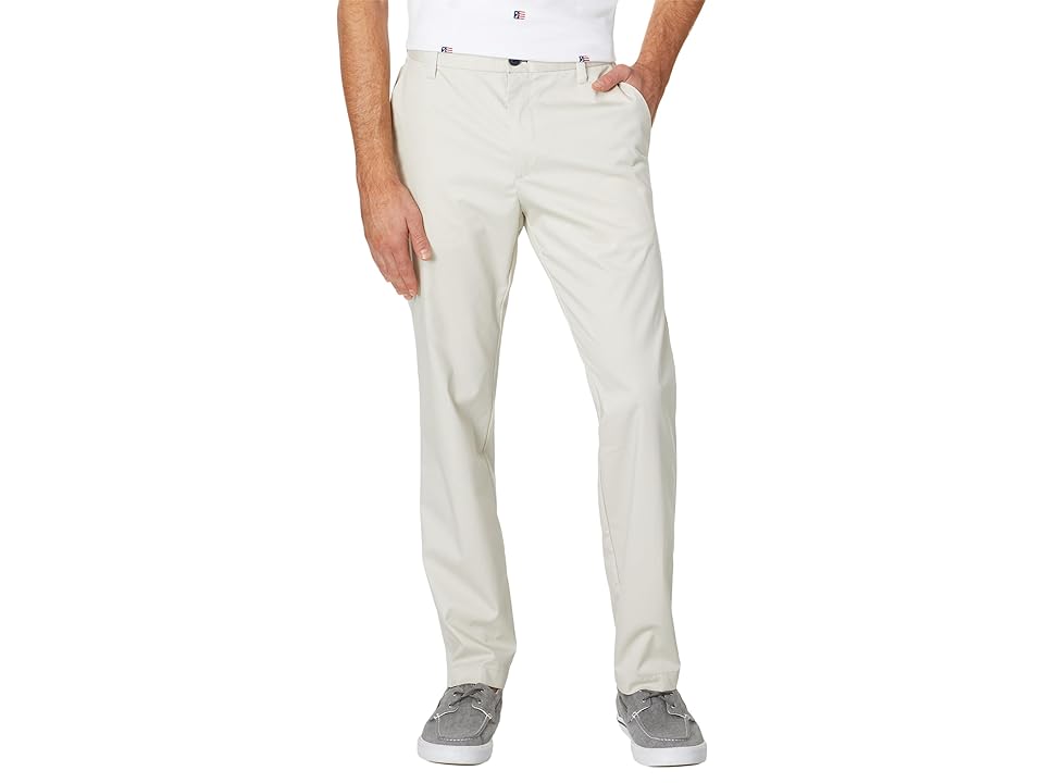 Nautica Mens Slim Fit Navtech  Stone Pants White 34 x 32