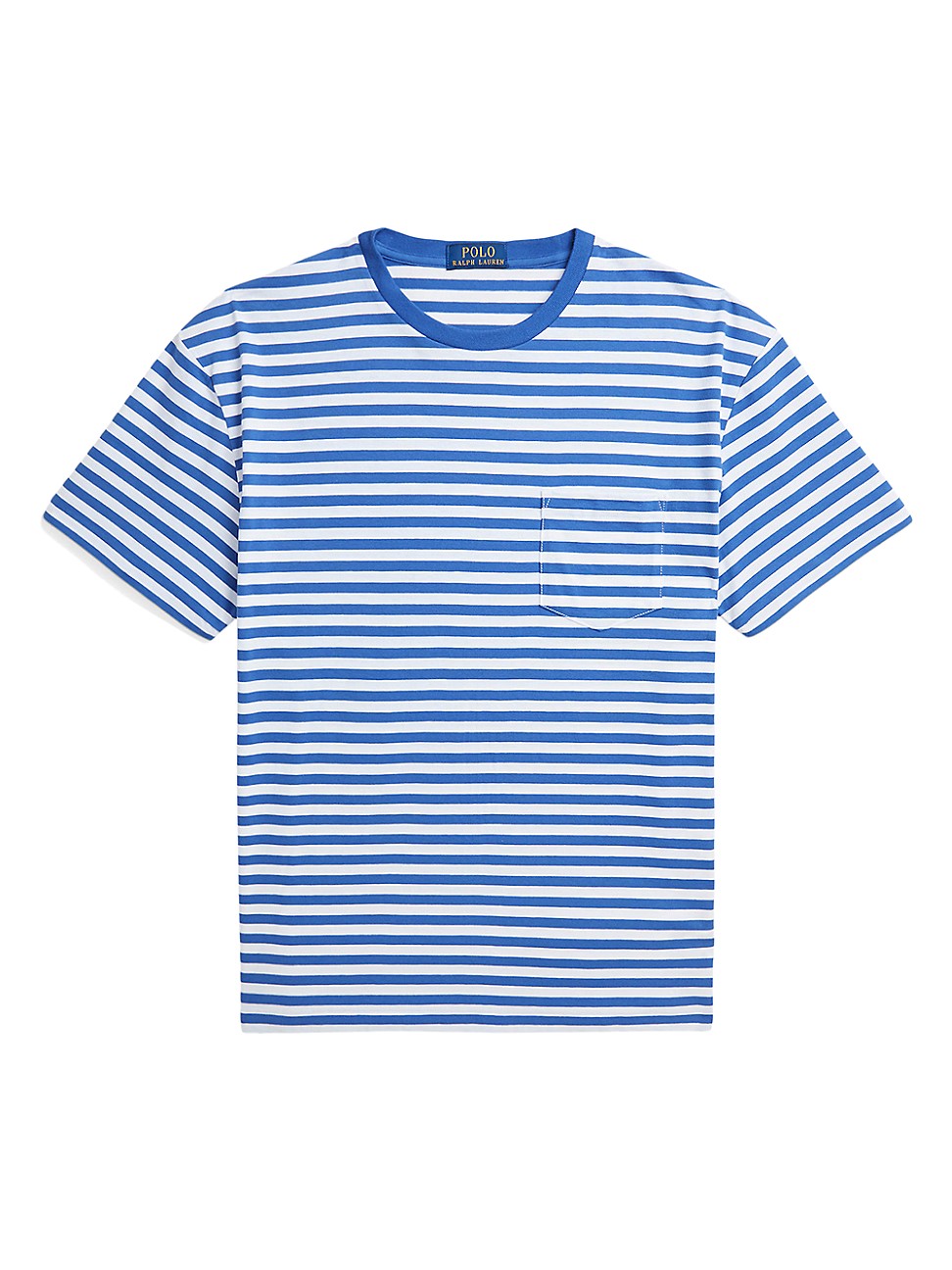 Polo Ralph Lauren Men's Classic Fit Striped Jersey T Shirt Medium Blue White