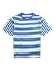 Polo Ralph Lauren Men's Classic Fit Striped Jersey T Shirt Medium Blue White