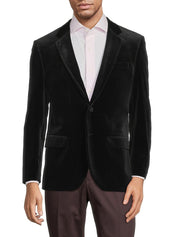 HUGO BOSS Velvet Mens Modern-Fit Tuxedo Jacket Black 42R