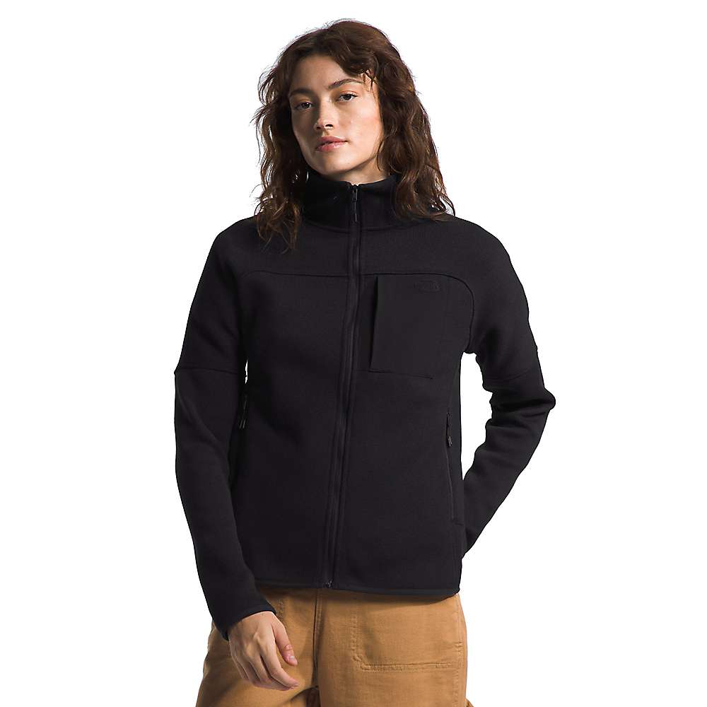 The North Face Women's Front Range Fleece Jacket Coat Black Heather Small