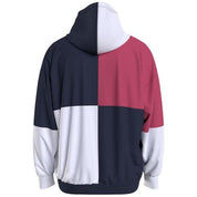 Tommy Jeans Mens Colorblock Logo Hoodie Navy Small