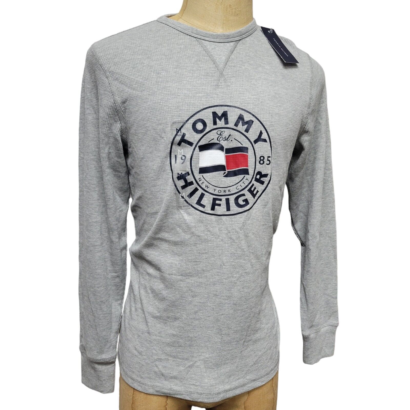 Tommy Hilfiger Men's Thermal Shirt Size Medium Black