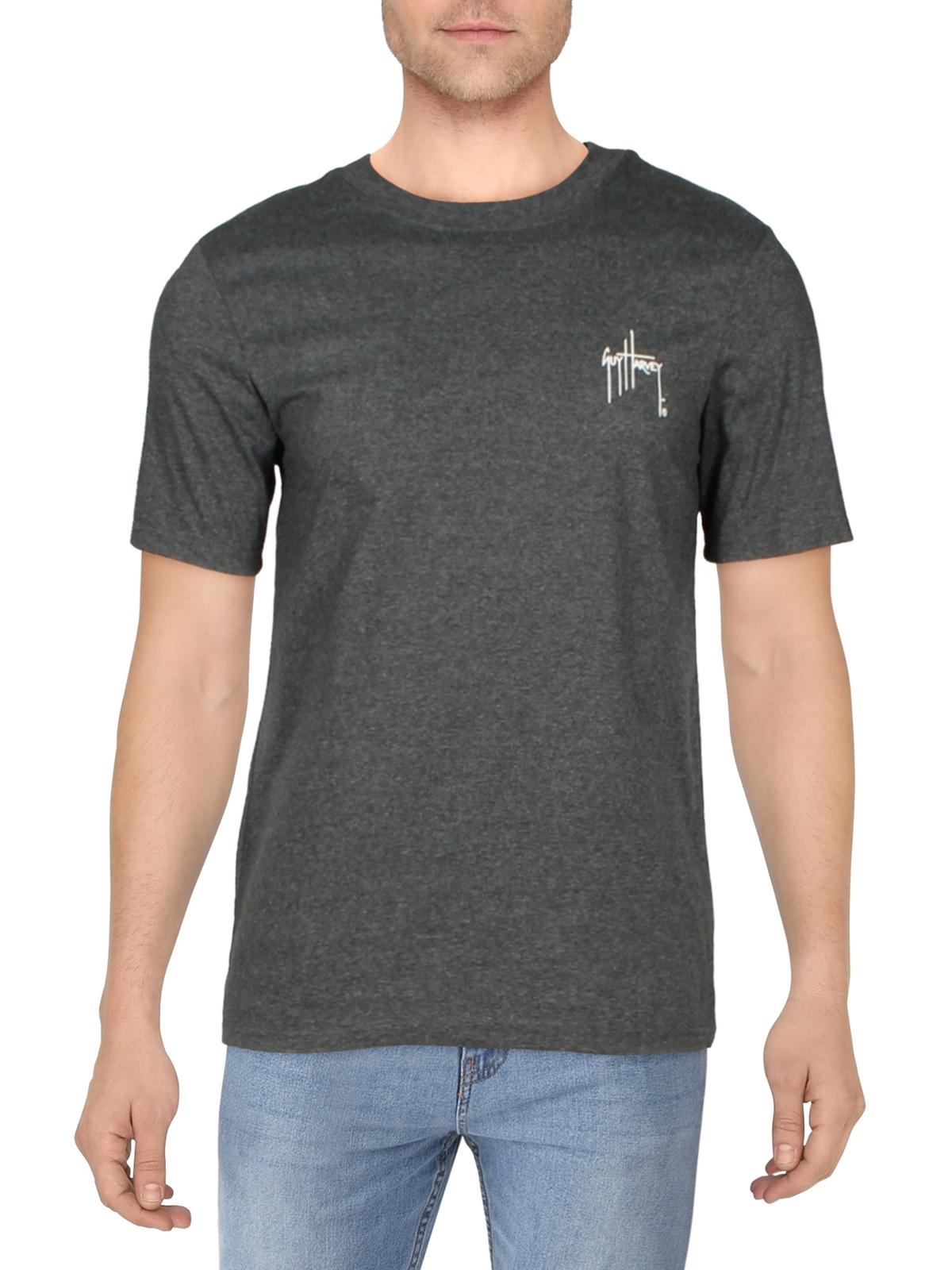Guy Harvey MensGraphic T shirt Grey Small