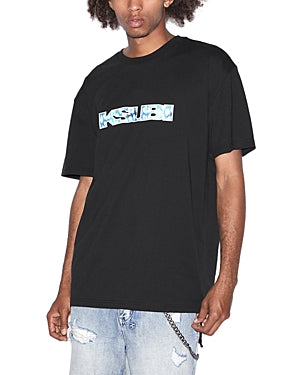 Ksubi Mens Portal Biggie Short Sleeved Tee Shirt Black XL