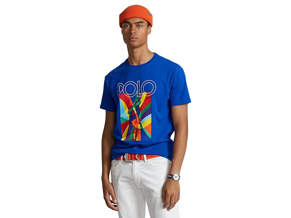 Polo Ralph Lauren Mens Classic fit Short Sleeve T-Shirt Shirt XL Blue Graphic