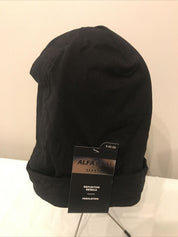Alfani Mens Solid Black Grey Beanie Hat ONE SIZE