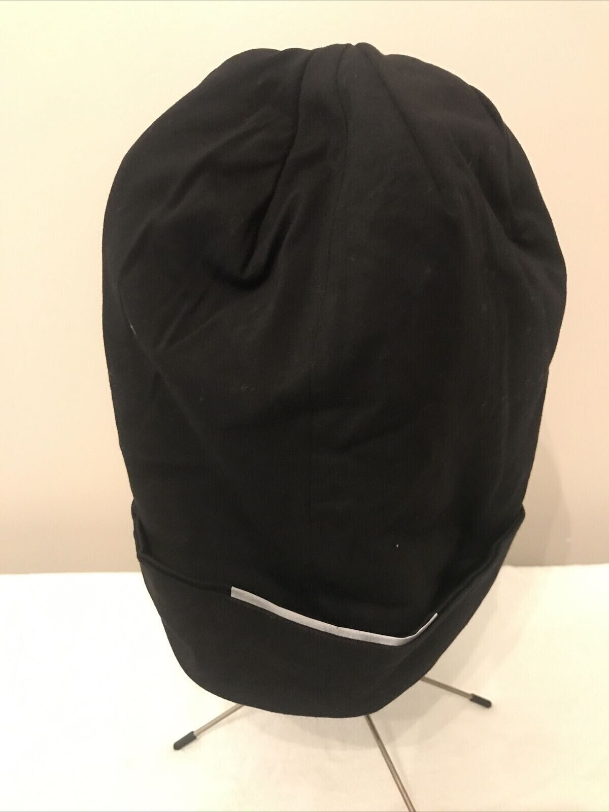 Alfani Mens Solid Black Grey Beanie Hat ONE SIZE