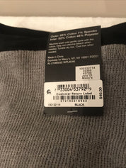 Alfani Mens Solid Black Grey Beanie Hat ONE SIZE