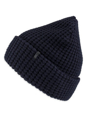 Alfani Mens Solid Black Grey Beanie Hat ONE SIZE