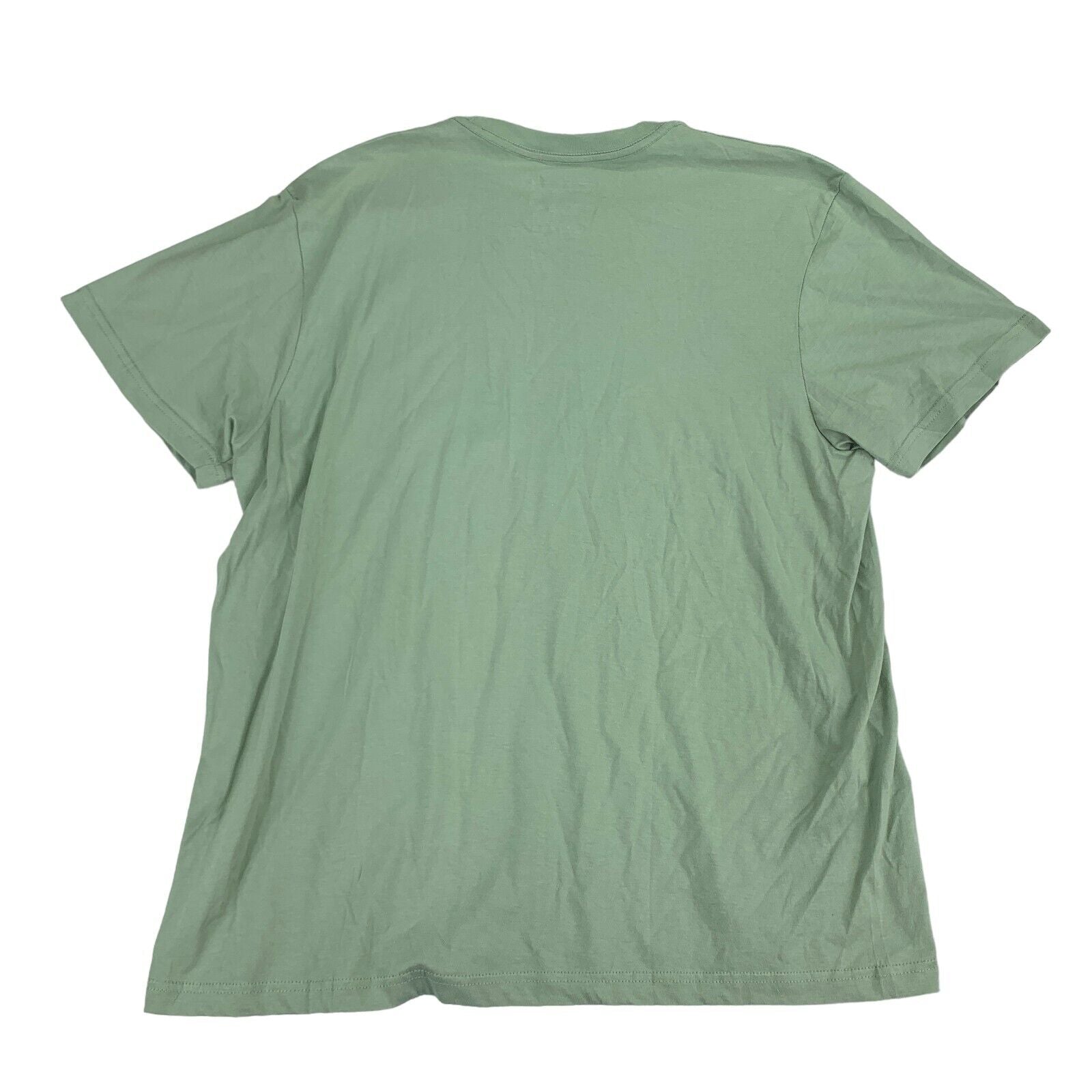 Alfani Mens Short Sleeve Crewneck T Shirt Solid Green Sage 2XL