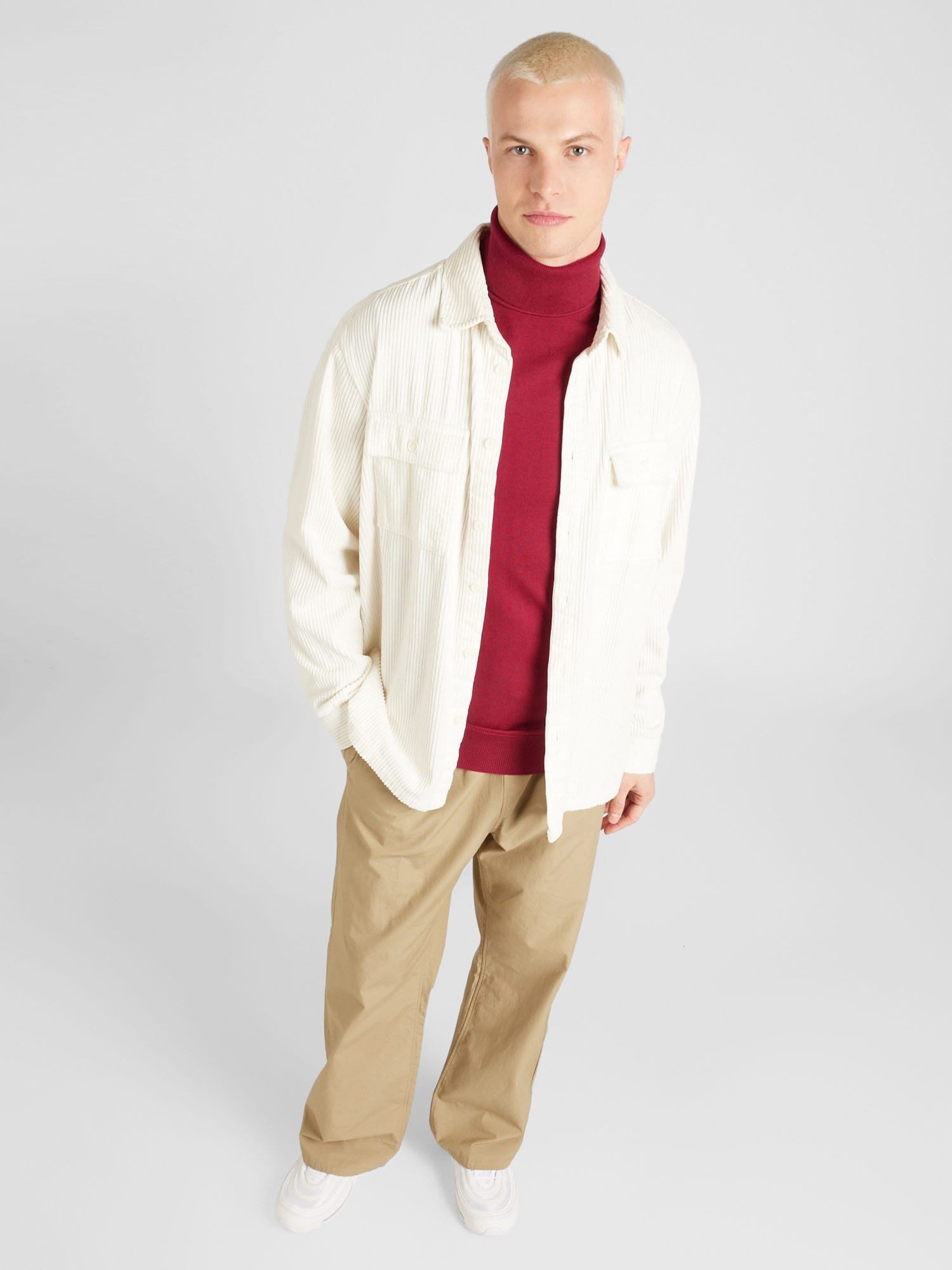 SCOTCH & SODA Mens Regular fit Turtleneck Sweater XXL Red Solid