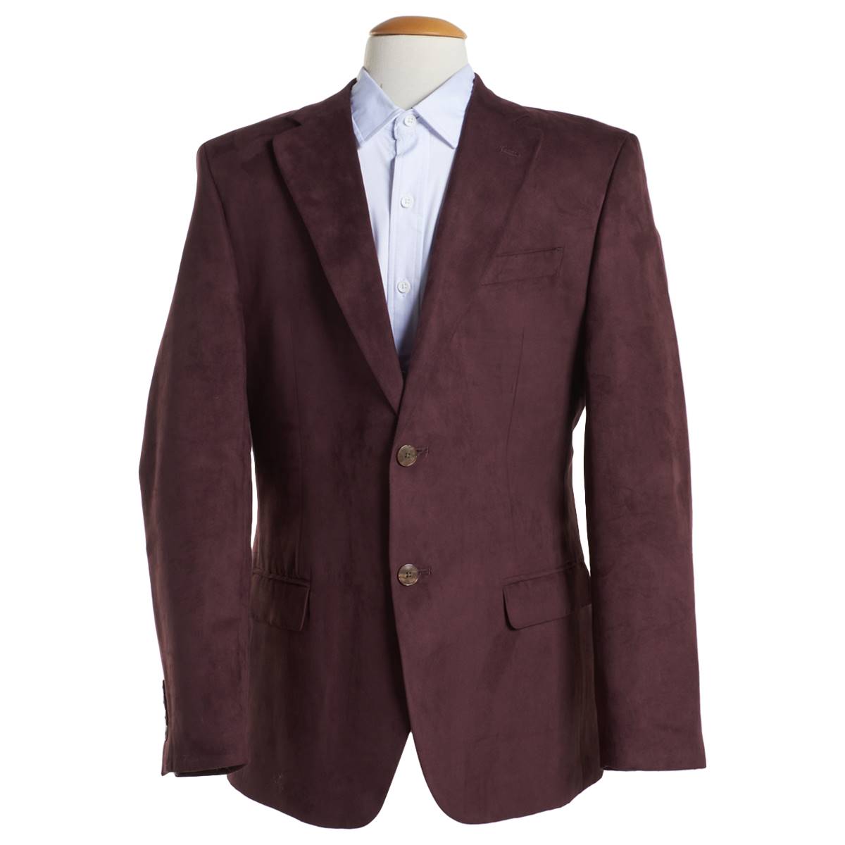 Nautica Men's Modern-Fit Faux-Suede Sport Coat Blazer 40 R Brown