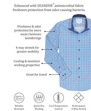 Construct Mens Slim fit Long Sleeve Button-Up Shirt XL Red Check Stretch