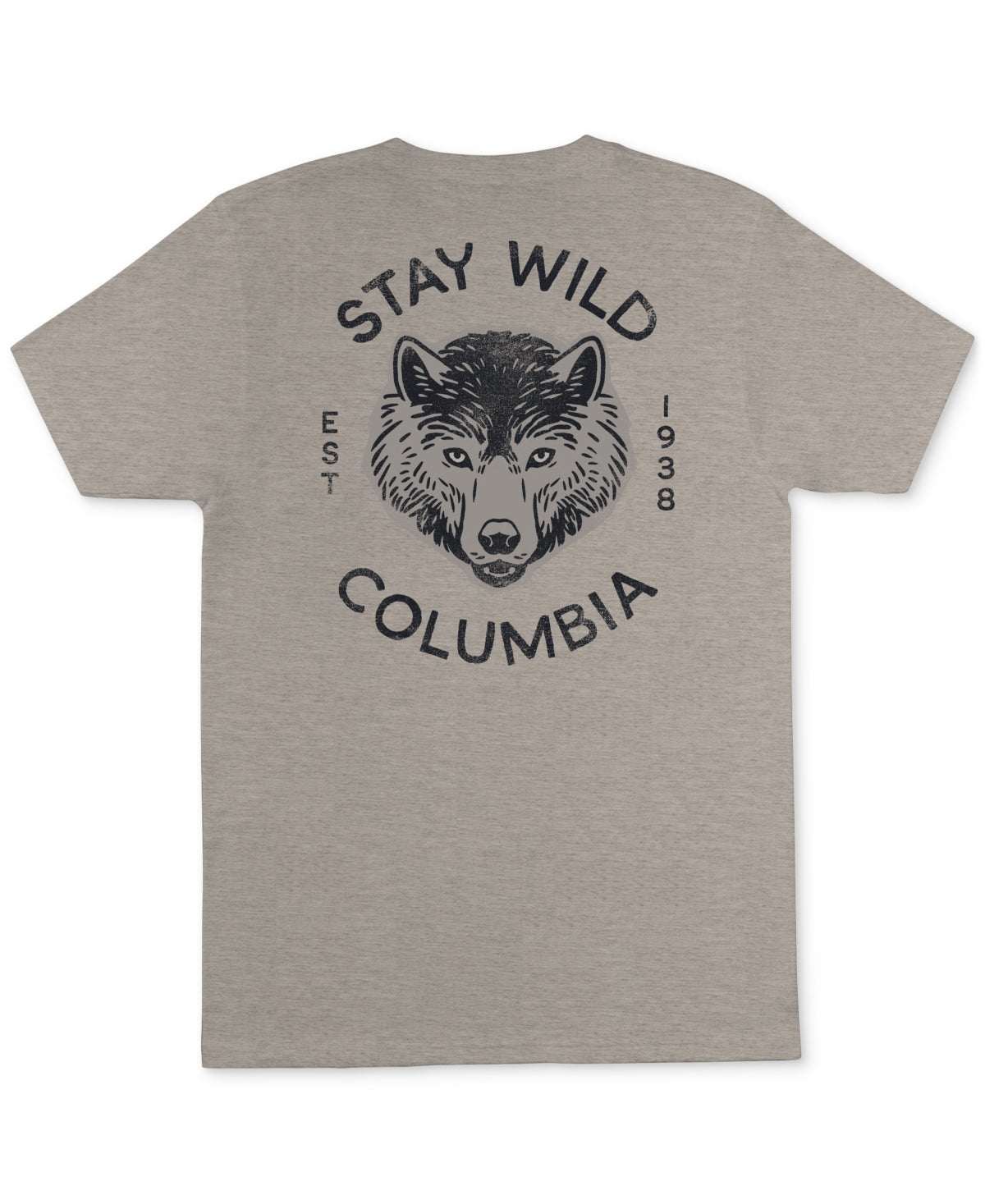 Columbia Men Regular fit Short Sleeve Graphic T-Shirt Shirt Medium Beige Solid