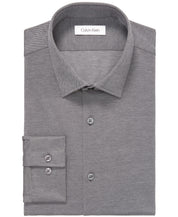Calvin Klein Mens Slim fit Dress Shirt Large 16.5 in 32-33 Grey