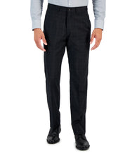 AX Armani Exchange Men's Slim Fit Windowpane Suit Dress Pants Black 36 x 30