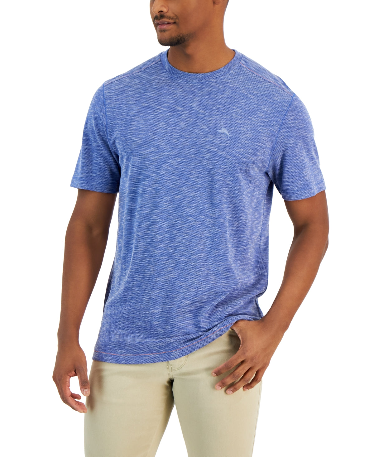 Tommy Bahama Mens Regular fit Short Sleeve T-Shirt Shirt Small Blue Solid