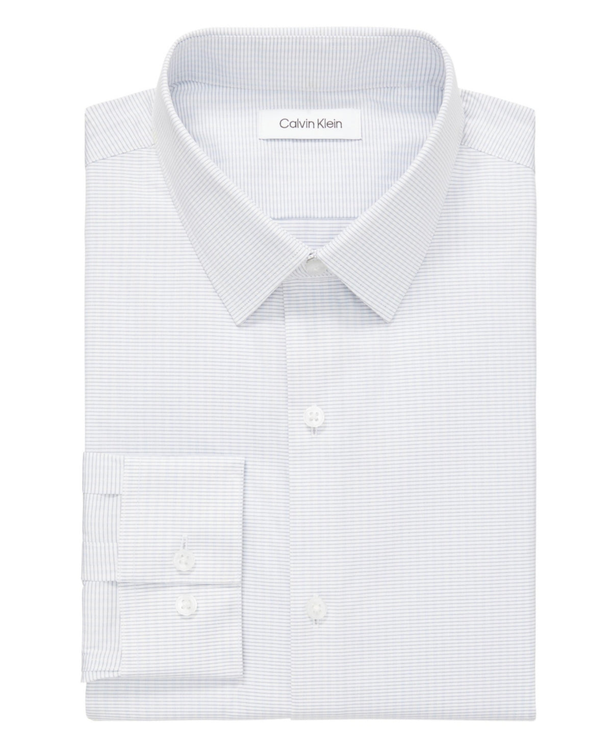 Calvin Klein Mens Extra-Slim fit Dress Shirt XL 17-17.5 36-37 Blue Plaid