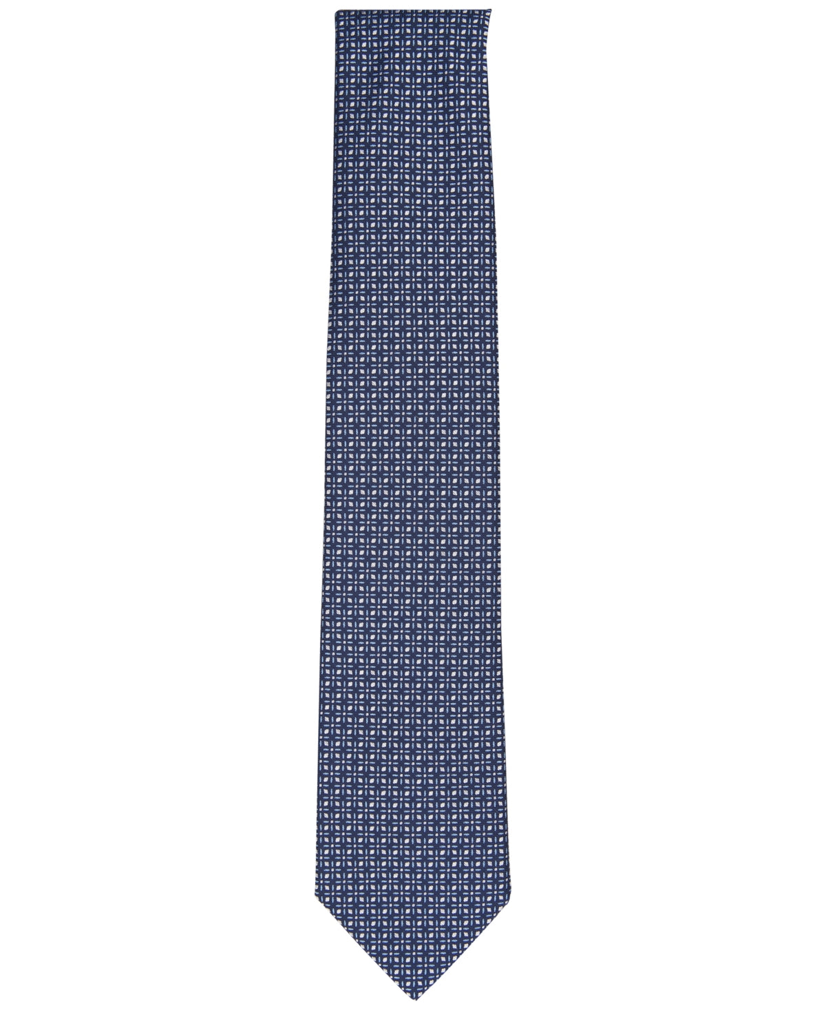 Michael Kors Mens Tie Mini Geo Necktie Navy Blue