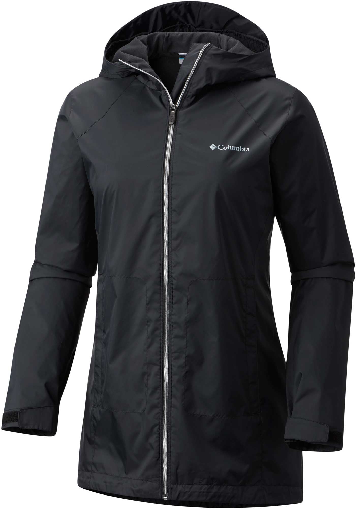 Columbia Women Raincoat Coat Medium Grey Solid