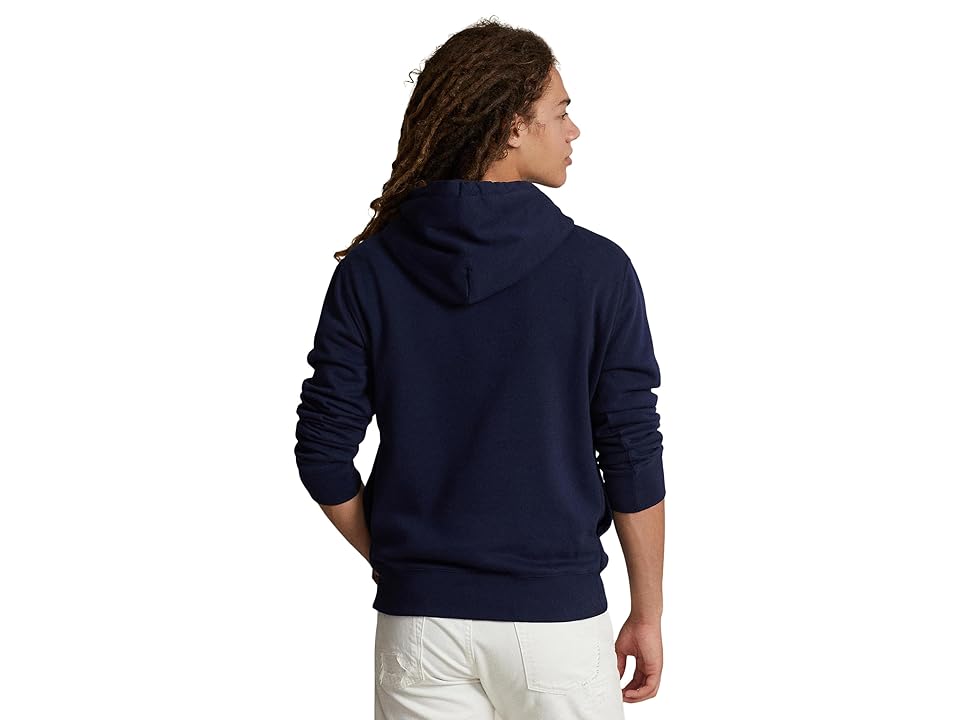 Polo Ralph Lauren Men's Bear Paint Graphic Fleece Hoodie Sweatshirt Small Navy