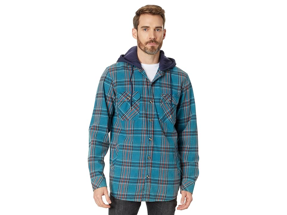 Rip Curl Men Regular fit Button-Up Shirt Medium Blue Plaid