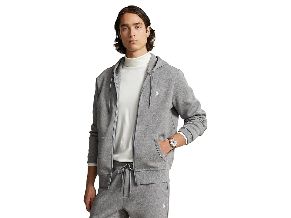 Polo Ralph Lauren Mens Regular fit Full Zip Hoodie Sweatshirt XL Grey Solid