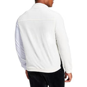 INC Internationl Concepts Mens Regular-Fit Track Jacket Pieced Color Antique White XS