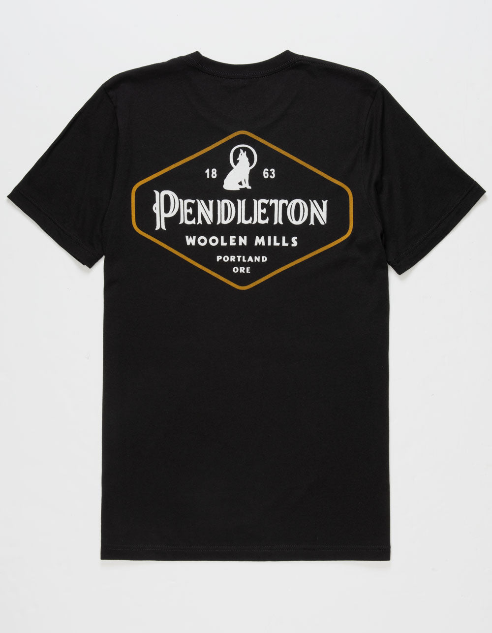 Pendleton Men's Heritage Lobo Diamond Logo Graphic T Shirt Black Medium