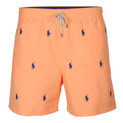 Polo Ralph Lauren Men's 5 in Traveler All over pony Swim Trunks Medium Orange