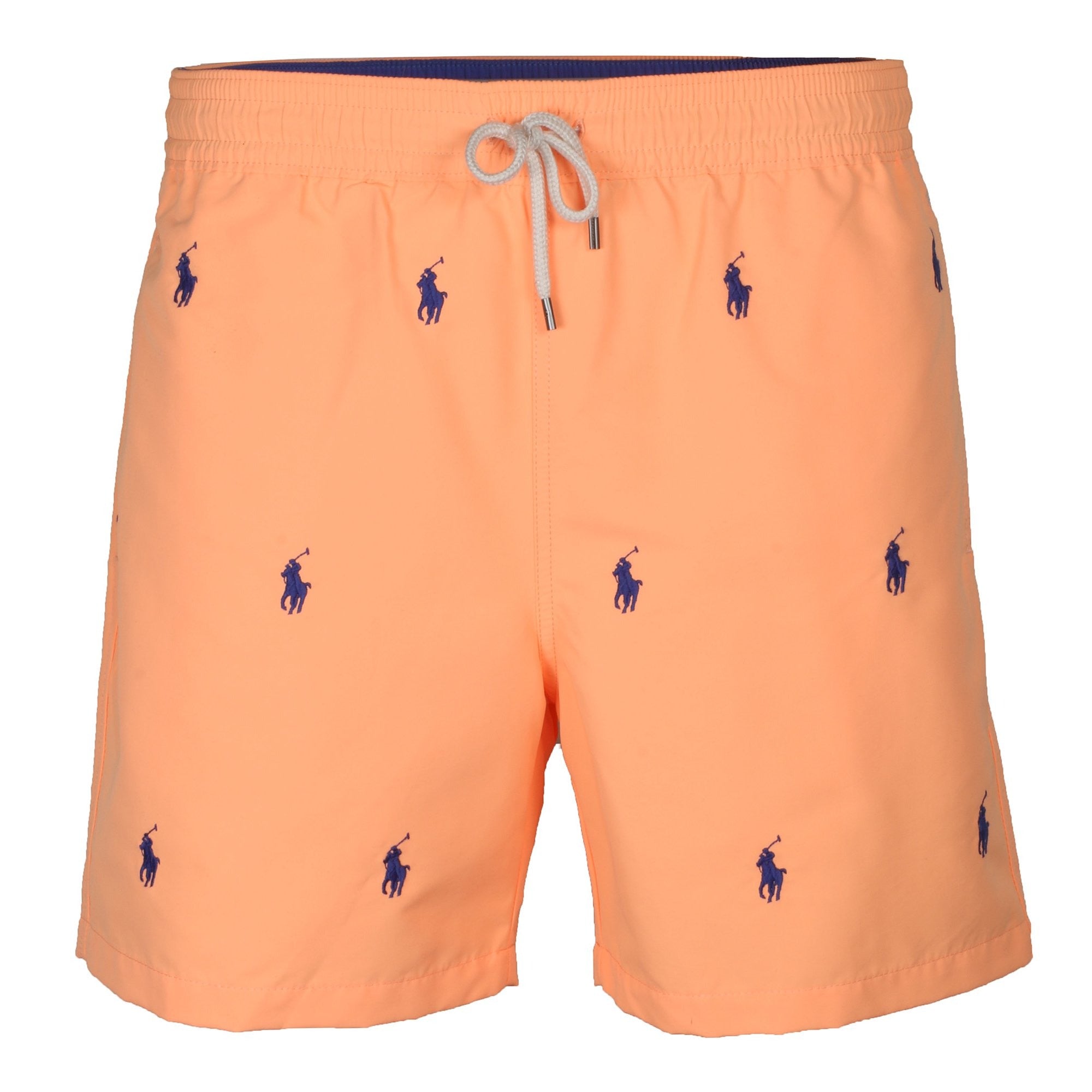 Polo Ralph Lauren Men's 5 in Traveler All over pony Swim Trunks Medium Orange