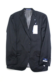 Hart Schaffner Marx Mens Classic fit Wool Suit Jacket Blazer 44 R Black Solid