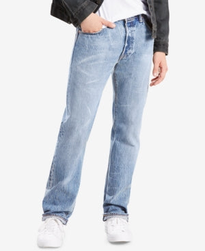 Levi's 501 Original Fit Stretch Men's Jeans Light Blue 40 x 30