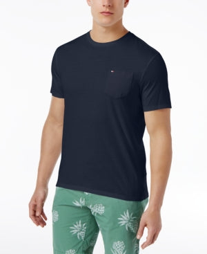 Tommy Hilfiger Men Regular fit Short Sleeve T-Shirt Shirt 4XLT Blue Solid