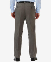 Haggar Mens Classic fit Dress Pants Pants 42 / 29 Heather Grey Solid Stretch