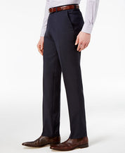 Hugo Boss Mens Modern fit Dress Pants 40 / 32 Navy Blue Solid Wool