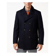 Lauren Ralph Lauren Mens Regular fit Overcoat Coat 40 S Blue Solid