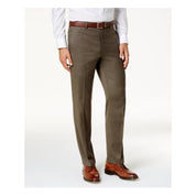 Lauren Ralph Lauren Men's Microtwill Ultraflex Dress Pants Taupe 50 x 32
