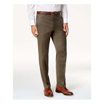 Lauren Ralph Lauren Men's Microtwill Ultraflex Dress Pants Taupe 50 x 32