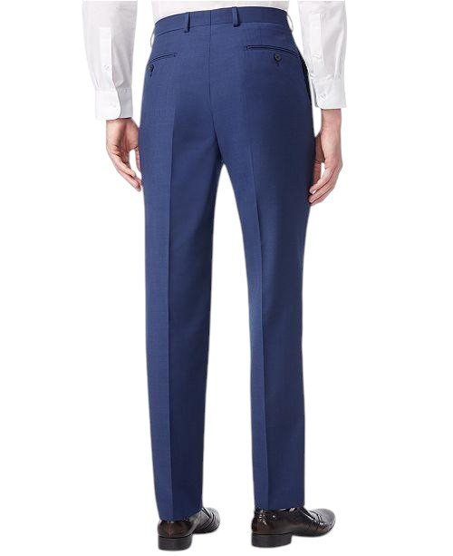 Calvin Klein Mens Slim fit Wool Dress Pants 42 / 32 Blue Solid