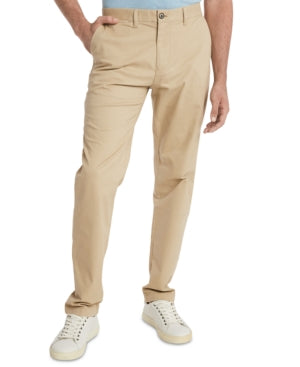 Tommy Hilfiger Mens Straight-Fit Chino Pants Mallet Tan 30 x 32