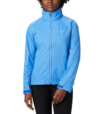 Columbia Womens Raincoat Coat XS Blue Packable Solid