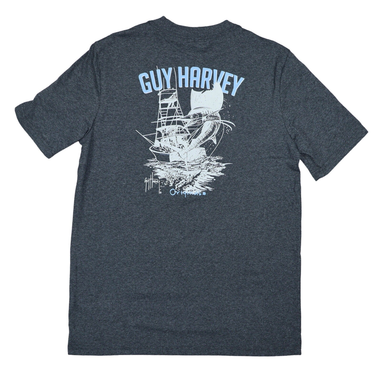 Guy Mens Harvey Short Sleeve T Shirt Charcoal Heather Medium