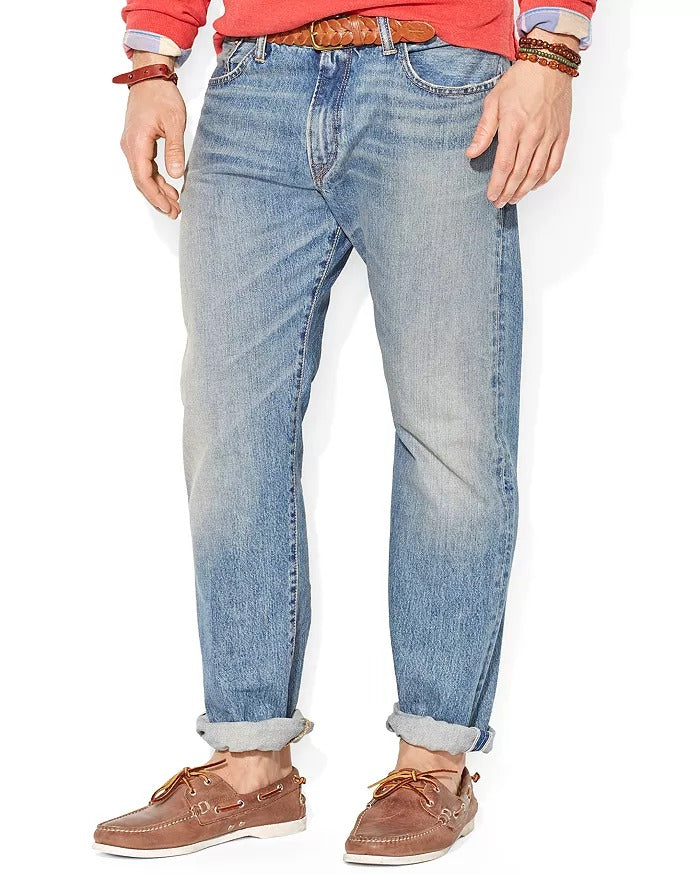 Polo Ralph Lauren Mens Hampton Straight Fit Jeans 32 x 30 Dayton Blue