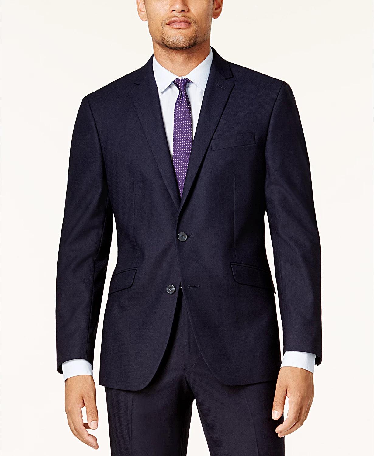 Kenneth Cole Reaction Mens Slim fit Suit Jacket Blazer 42 R Blue