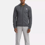 Reebok Mens Regular fit Hoodie Sweatshirt XXL Grey Solid