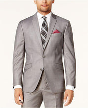 Kenneth Cole Mens Slim Fit Suit Jacket 40 Regular Light Grey 29301056-056