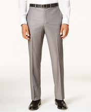 Kenneth Cole Reaction Men's Stretch Slim-Fit Suit Dress Pants 30 x 32 Light Grey