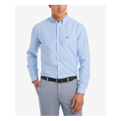 Lacoste Men's Oxford Shirt 2XL Regular Fit  Navy Blue
